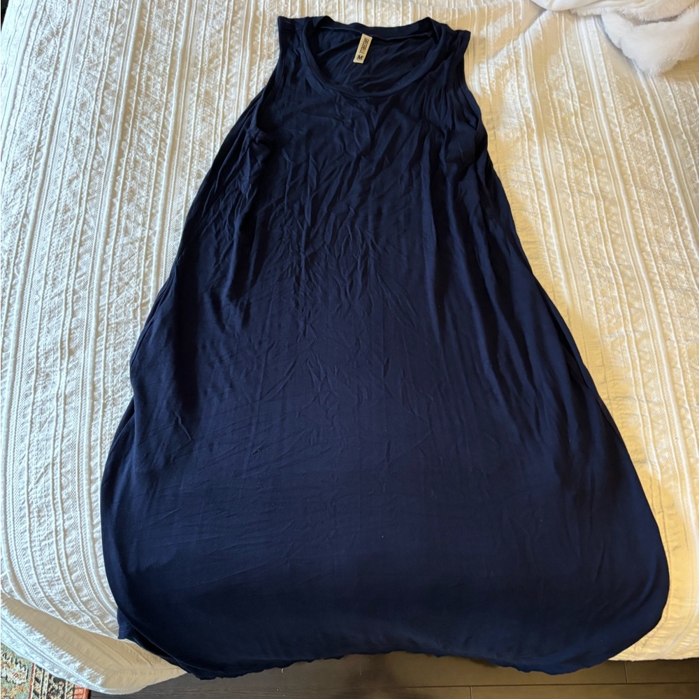 Grecerelle Maxi Dress Size M Navy Blue